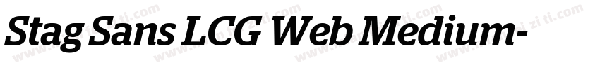 Stag Sans LCG Web Medium字体转换